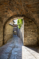 Fototapeta na wymiar A beautiful view of Gubbio, medieval town in the Province of Perugia