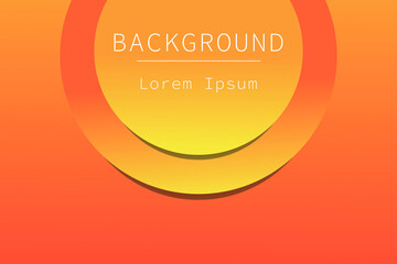 Abstract orange background with geometric shapes