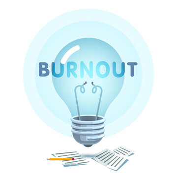 Creative burnout, lack of ideas problem concept