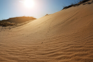 Fototapeta na wymiar Picturesque view of desert on sunny day