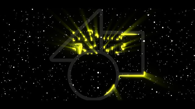 Light Stroke Logo with Stars Title Intro