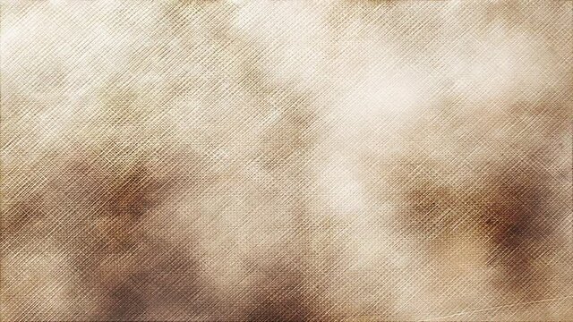 video mostrando una tela de hilo de algod&oacute;n envejecido tipo vintage  manchado para darle un aspecto de viejo y antiguo de color blanco y marr&oacute;n.