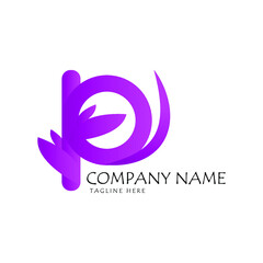 P Letter logo design its modern luxurious minimalist flat vintage smart nature design