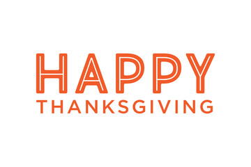 Happy Thanksgiving Background, Thanksgiving Card, Thanksgiving Text, Vector Illustration Background