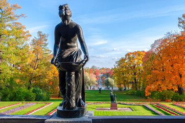 Golden Autumn in Catherine Park, Tsarskoye Selo (Pushkin), Saint Petersburg, Russia