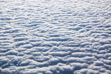Cloudscape. Blue sky and white cloud.