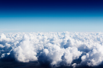 Fototapeta na wymiar Cloudscape. Blue sky and white cloud.