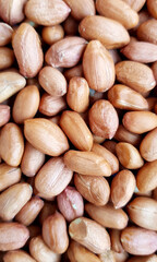 Red grain peanut on the entire background
