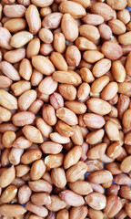 Red grain peanut on the entire background