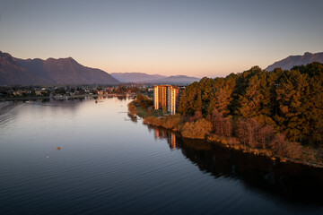 Lakefront Apartment Building