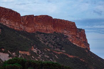 view of the cap canaille during the evening