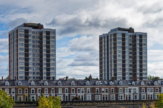 Terraced Housing And High Rise Flats, UK