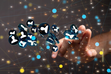 conference team work connection digital concept