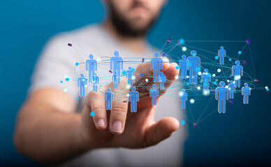 people network structure HR - Human resources management and recruitment