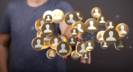 Abstract technology group and data