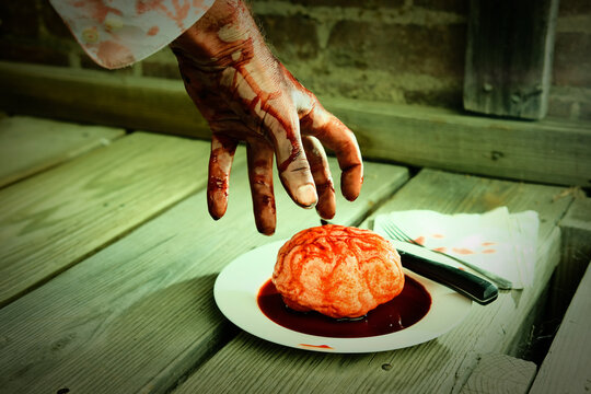 Zombie Brains Dinner Concept