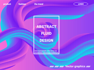 Abstract liquid form of liquid color. Creative vector concept.