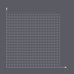 Grid paper. Mathematical graph. Cartesian coordinate system with x-axis, y-axis. Squared background with color lines. Geometric pattern for school, education. Lined blank on transparent background