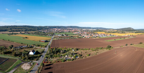Fototapeta na wymiar Blankenburg Harz Luftbildaufnahme Drohnenaufnahme