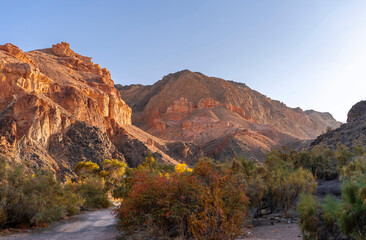 Beautiful autumn in Charyn canyon near Almaty city, Kazakhstan