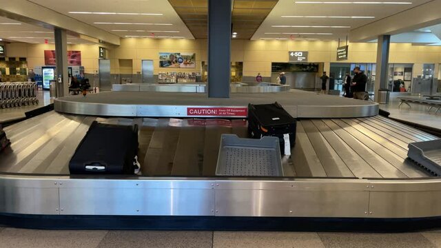 baggage claim conveyor carousel - luggage at Airport