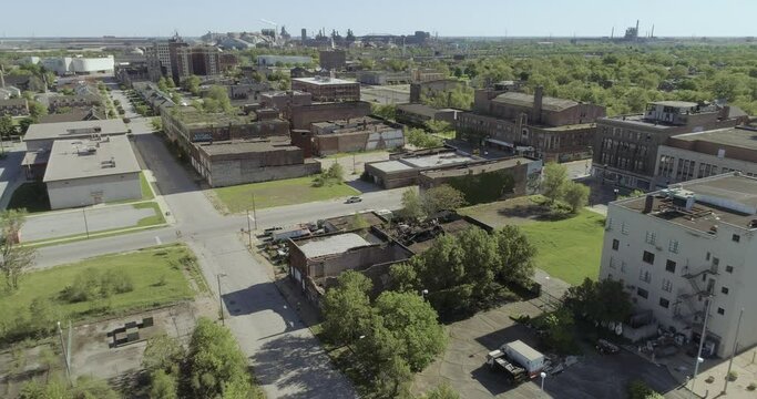 Gary Indiana Aerial Footage - Urban Decay in 4K 7