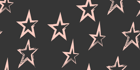 Creative stylish background. Brush stroke vector illustration. Seamless pattern.