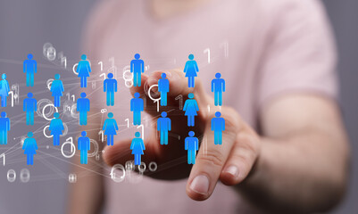 internet net and data digital concept