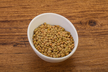 Vegan cuisine - Dry lentil heap