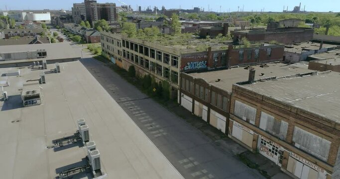 Gary Indiana Aerial Footage - Urban Decay in 4K 6 