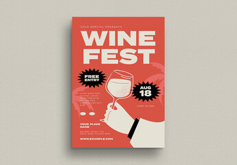 Wine Fest Event Flyer Layout