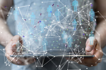 conference team work connection digital concept