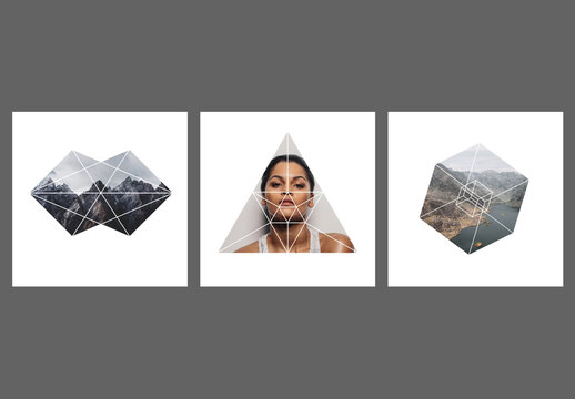 Geometric Masks Effects for Instagram and Other Social Media