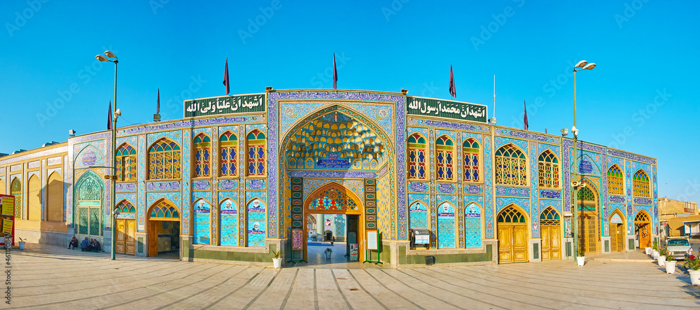 Sticker Imamzadeh Helal Ali Holy Shrine, Aran o Bidgol, Iran