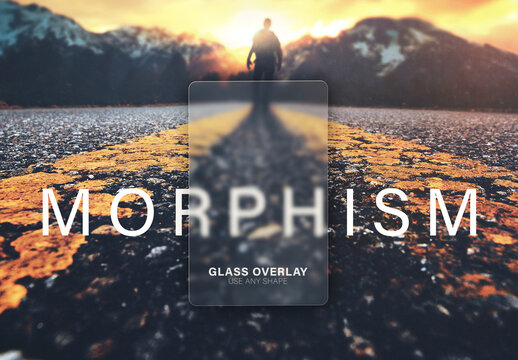 Glass Morphism Overlay Effect