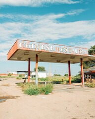 Abandoned chinese restaurant on Route 66 in Santa Rosa, New Mexico