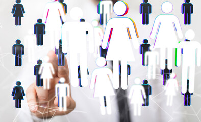 organization chart team concept networking