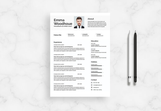 Clean Simple Resume