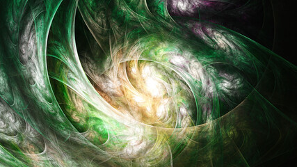 3D Abstract fractal background