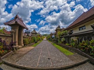 Naklejka premium View of Penglipuran Village located in Bangli, Bali