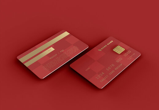 Front and Back View of Credit Card