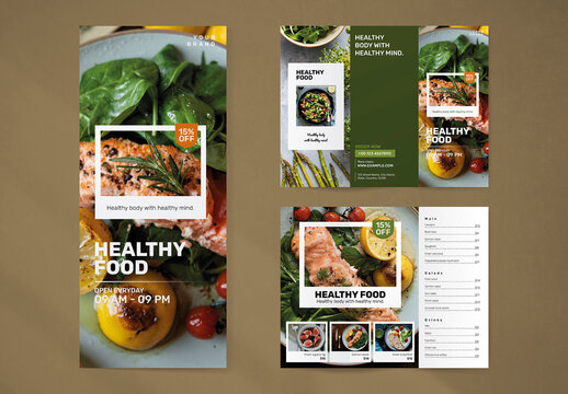 Healthy Food Brochure Layout