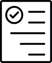 Approve Document Isolated Vector icon which can easily modify or edit

