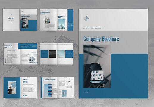 Blue Business Brochure Layout