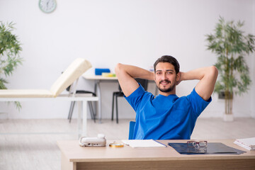 Professional doctor in the hospital working