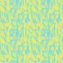 Fototapeta na wymiar Seamless abstract geometry pattern. Simple background on yellow, blue colors. Digital textured background. Designed for textile fabrics, wrapping paper, background, wallpaper, cover.