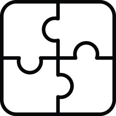 Puzzle Isolated Vector icon which can easily modify or edit

