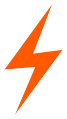 Electrical hazard icon with flat style. Isolated vector electrical hazard icon image, simple style.