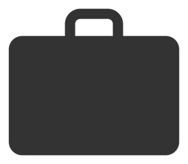 Case icon with flat style. Isolated vector case icon image, simple style.