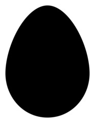 Egg icon with flat style. Isolated vector egg icon illustrations, simple style.